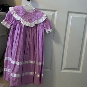 Strasburg Heirloom dress, purple. size 4